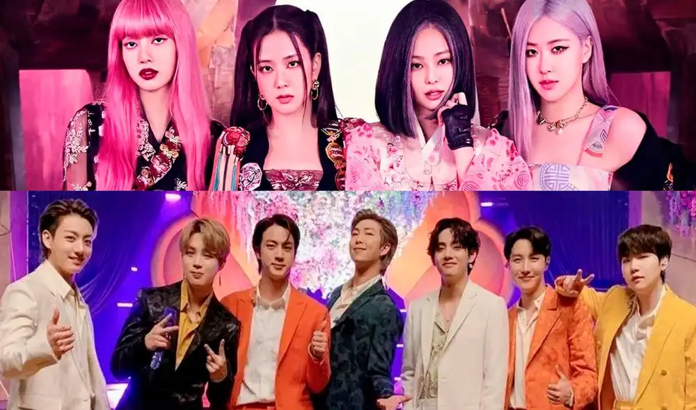 BTS y BLACKPINK son los dos grupos más representativos de Corea del Sur. Foto: YG / Big Hit BTS y BLACKPINK son los dos grupos más representativos de Corea del Sur. Foto: YG / Big Hit