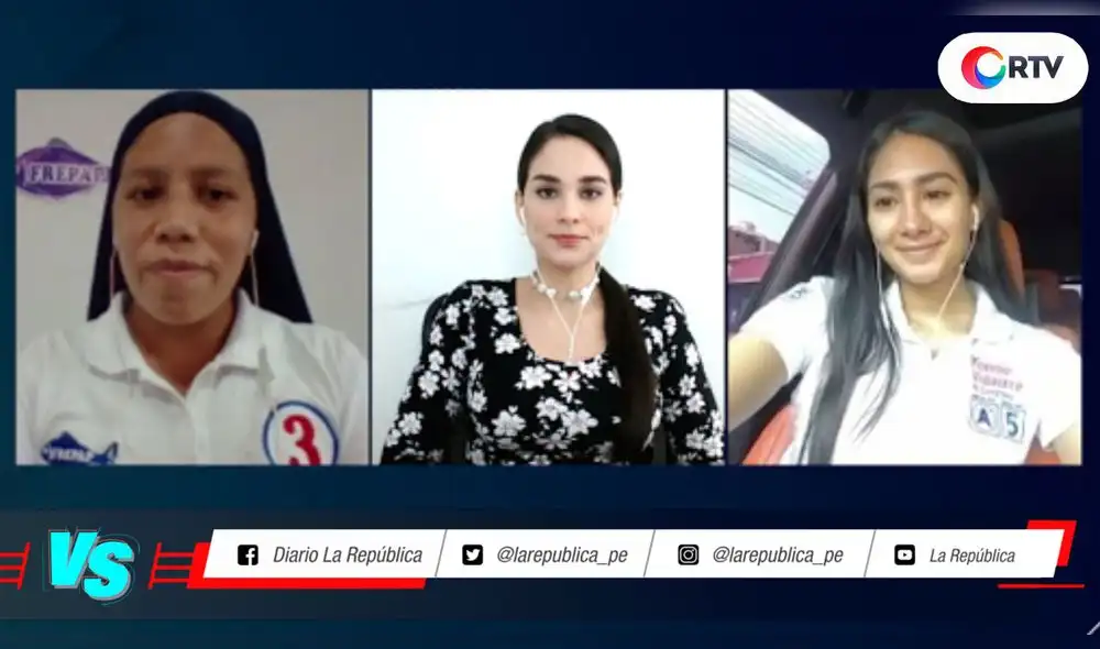 Debate entre Irma Palomino Gavilán, del partido Frepap, y Konnie Vidaurre, de Alianza para el Progreso, en #VersusElectoral. Foto: captura/RTV Debate entre Irma Palomino Gavilán, del partido Frepap, y Konnie Vidaurre, de Alianza para el Progreso, en #VersusElectoral. Foto: captura/RTV