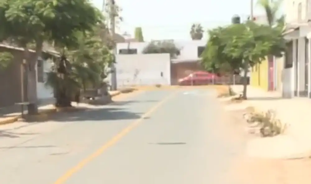 Calle donde ocurrió el robo es poco transitada en las noches. Foto: captura de 24 Horas Calle donde ocurrió el robo es poco transitada en las noches. Foto: captura de 24 Horas