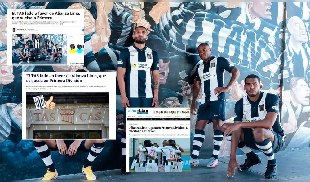 Así informaron la prensa internacional sobre el fallo del TAS. Foto: Alianza Lima