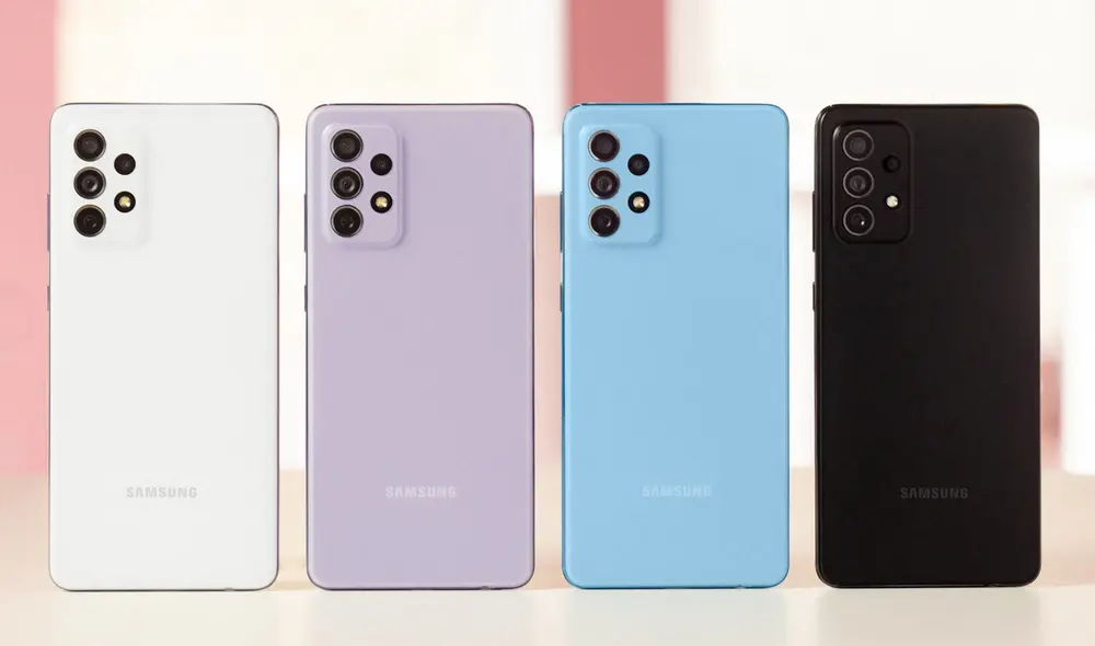 Los equipos vienen en cuatro diferentes colores. Foto: Samsung Los equipos vienen en cuatro diferentes colores. Foto: Samsung