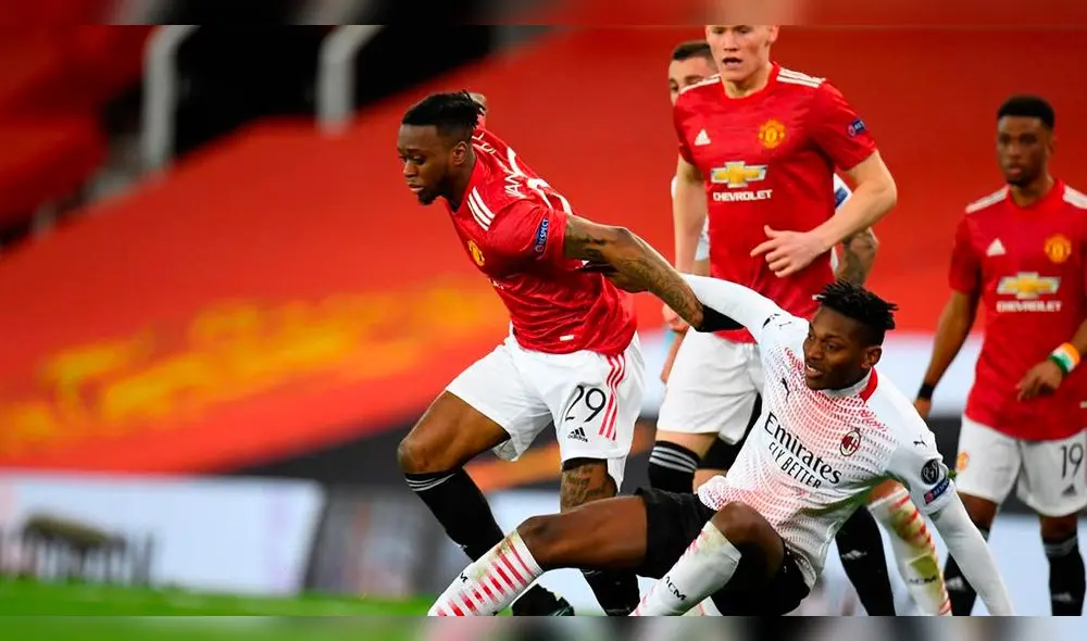 AC Milan vs. Manchester United quedaron 1-1 en el partido de ida. Foto: AFP