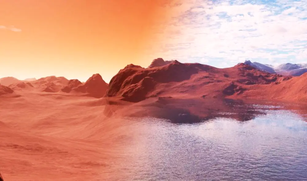 Marte sería el nuevo asentamiento de la humanidad, pero para ello los científicos analizan posibles ventajas y desventajas. Foto: BBC / difusión