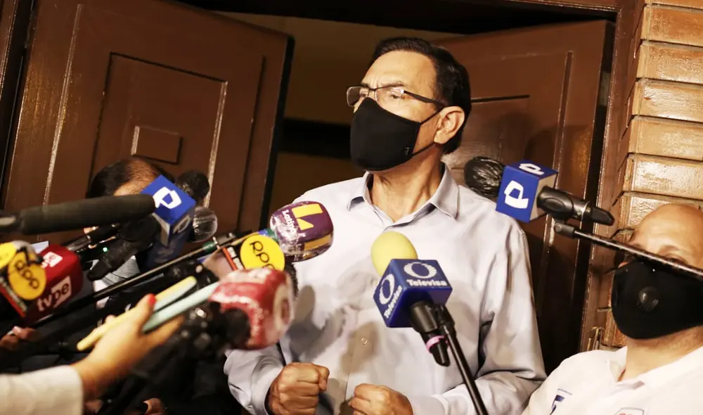 Martín Vizcarra declara luego que el Poder Judicial rechazara su prisión preventiva. Foto: John Reyes/La República Martín Vizcarra declara luego que el Poder Judicial rechazara su prisión preventiva. Foto: John Reyes/La República