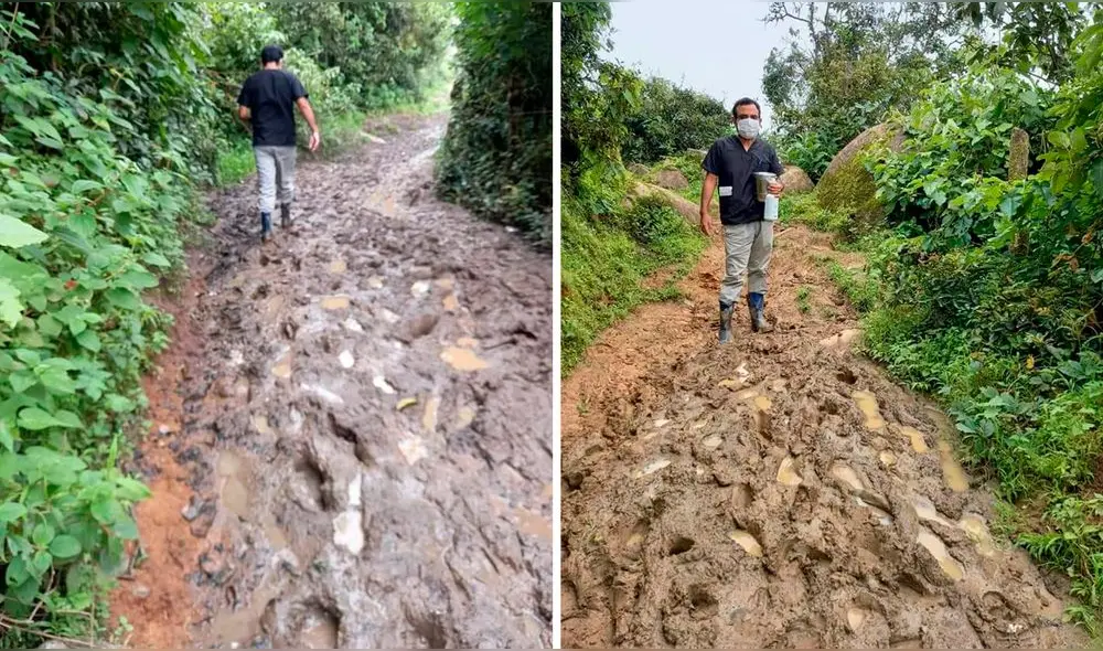 Heroe de primera línea en uno de los recorridos donde atendió a niño con absceso en el hombro. Fotos: Difusión