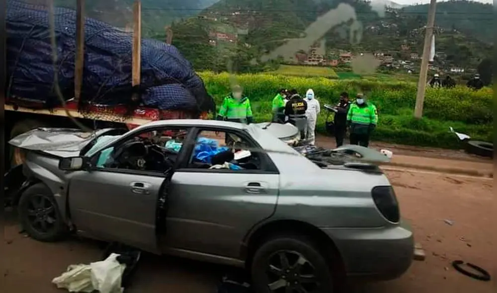 La Policía investiga las causas del accidente de tránsito. Foto: PNP
