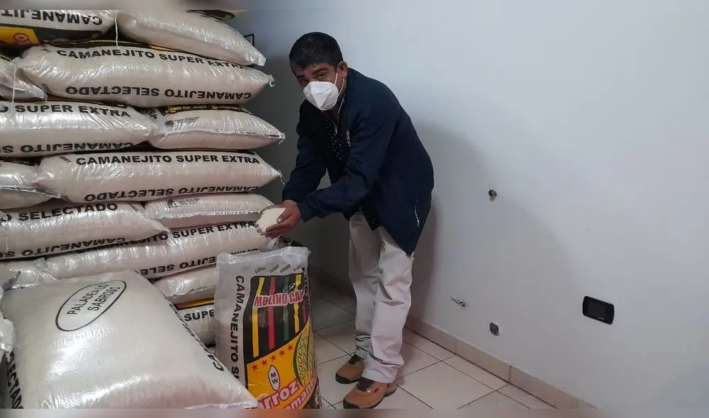 El saco de arroz de 50 kilos lo ofertan a S/ 135. Foto: Difusión.
