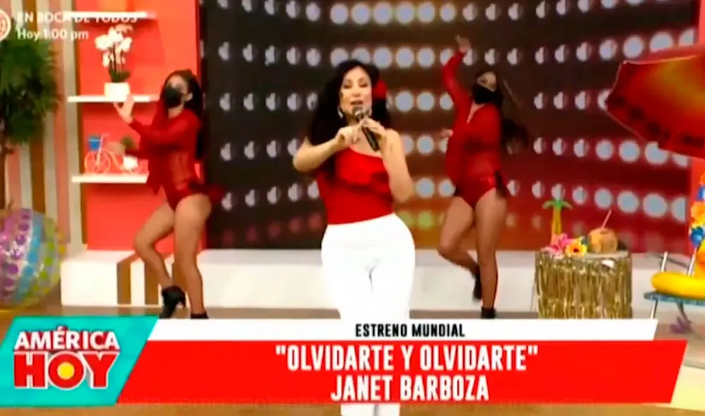 La conductora de televisión cumplió su sueño de convertirse en cantante. Foto: captura/América TV