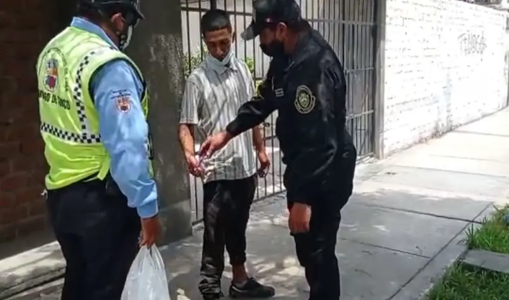 Ladrón fue capturado en Surco tras haber robado una tienda. Foto: difusión