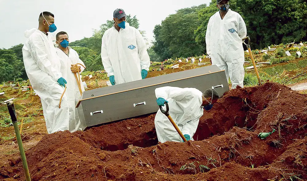 Trágico. En Brasil se padece nuevamente una calamitosa situación, amplificada por la variante P.1 del coronavirus. Foto: EFE Trágico. En Brasil se padece nuevamente una calamitosa situación, amplificada por la variante P.1 del coronavirus. Foto: EFE