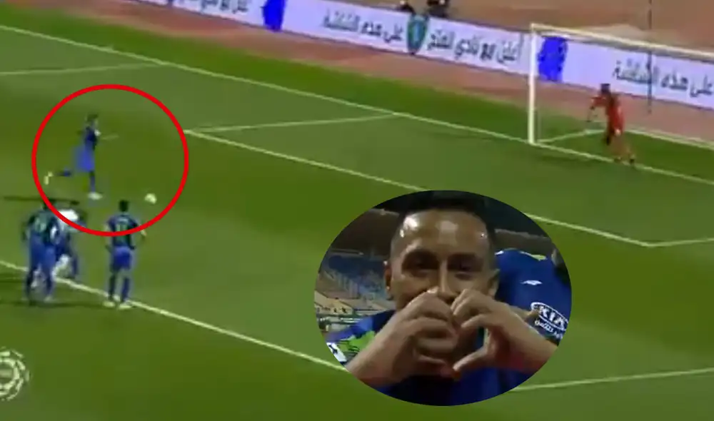 Cueva anotó el 2-0 del Al-Fateh sobre el Al-Ahli. Foto: captura de Youtube Cueva anotó el 2-0 del Al-Fateh sobre el Al-Ahli. Foto: captura de Youtube