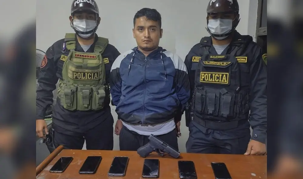 Wilmer Narro intentó fugar de los policías, pero fue atrapado y reducido. Foto: PNP