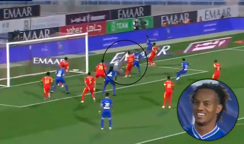 André Carrillo marcó nuevamente con el Al-Hilal FC de Arabia Saudita. Foto: captura de Twitter André Carrillo marcó nuevamente con el Al-Hilal FC de Arabia Saudita. Foto: captura de Twitter