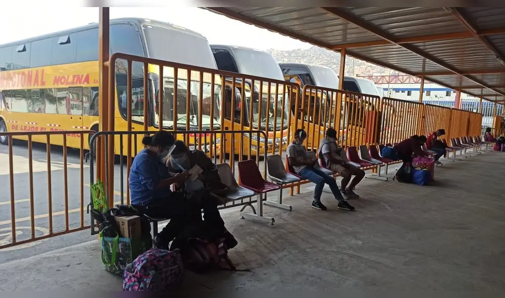 Los buses que realizan el servicio interprovincial con destino a la sierra y a la selva central lucen habilitados en el terminal terrestre. Foto: César Zorrilla/URPI-GLR Los buses que realizan el servicio interprovincial con destino a la sierra y a la selva central lucen habilitados en el terminal terrestre. Foto: César Zorrilla/URPI-GLR