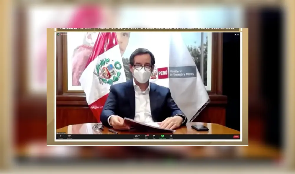 Jaime Gálvez, ministro de energía y minas. Foto: Internet