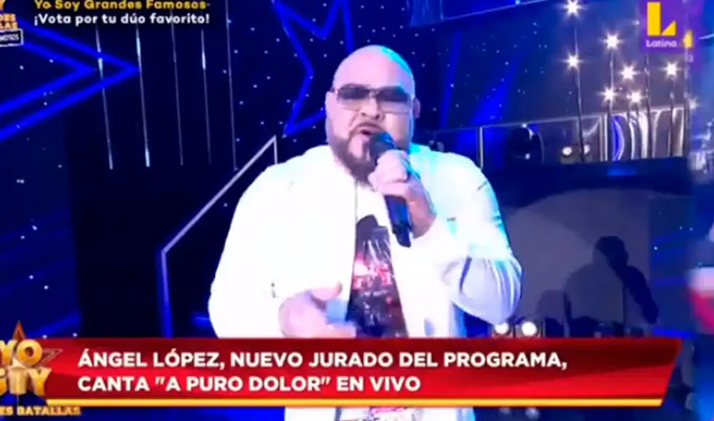 Ángel López agradeció a Tony Succar por invitarlo a ser parte del programa. Foto: captura Latina