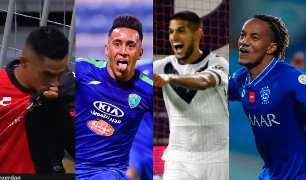 De los cuatro futbolistas peruanos, solo Santamaría no pudo ver el triunfo con su equipo. Foto: composición de La República