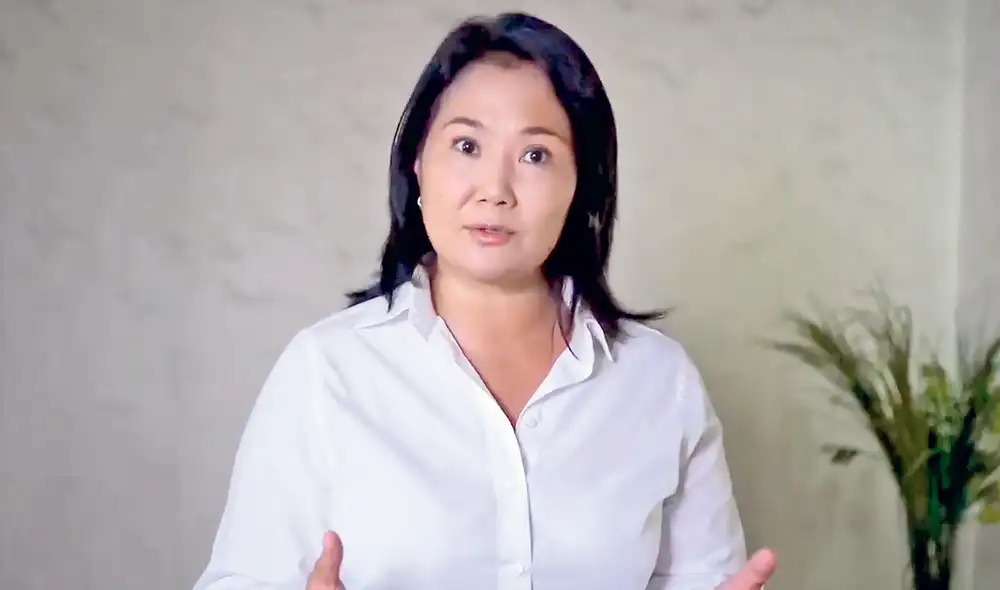 Fuerza Popular. Keiko Fujimori dio mensaje contra medidas sanitarias. Foto: difusión
