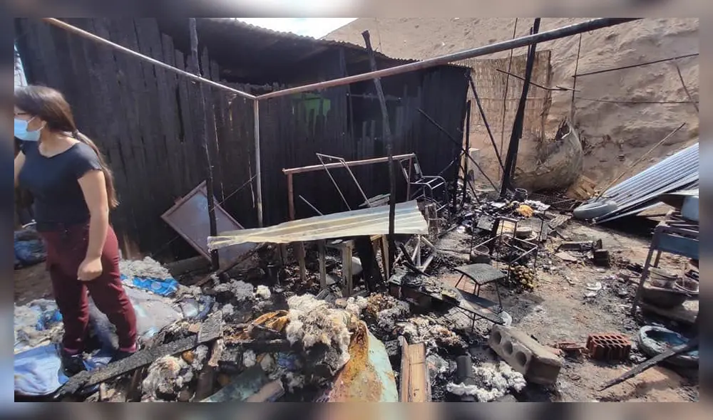 El siniestro ocurrió al promediar las 3.30 a. m. de este domingo. Foto: Radio Americana El siniestro ocurrió al promediar las 3.30 a. m. de este domingo. Foto: Radio Americana