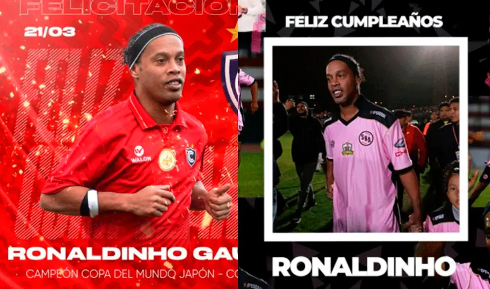 Ronaldinho cumple 41 años en medio del dolor por la pérdida de su madre. Foto: composición de La República Ronaldinho cumple 41 años en medio del dolor por la pérdida de su madre. Foto: composición de La República