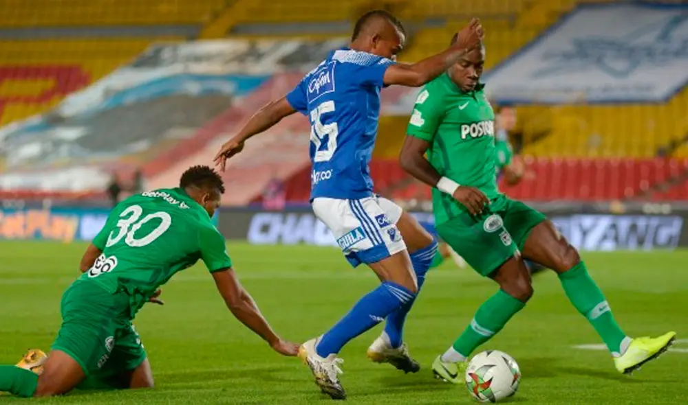 Millonarios y Atlético Nacional juegan por la fecha 13 del Torneo Apertura 2021 de la Liga BetPlay. Foto: Twitter / @Dimayor Millonarios y Atlético Nacional juegan por la fecha 13 del Torneo Apertura 2021 de la Liga BetPlay. Foto: Twitter / @Dimayor