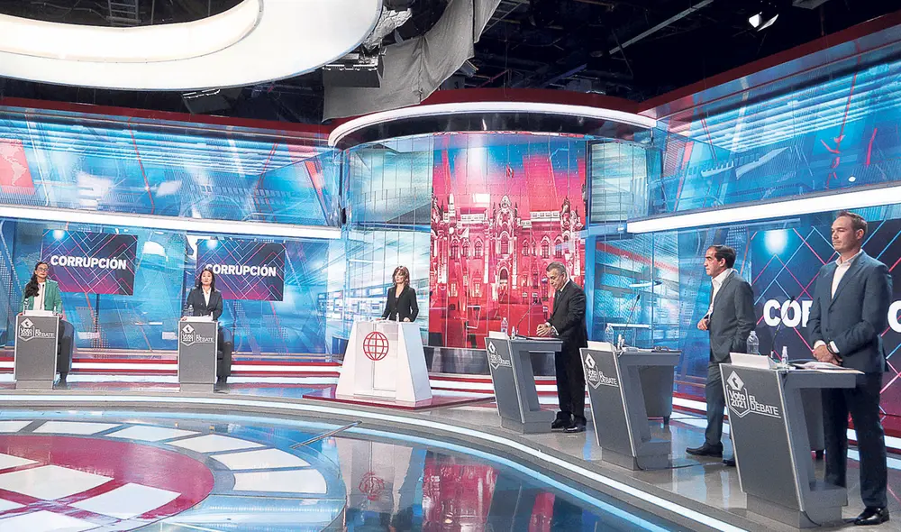 El dato. El debate tuvo tres bloques. Rafael López Aliaga fue el único candidato presidencial invitado que no asistió. A la misma hora de este evento; sin embargo, concedió una entrevista al canal de TV Latina. Foto: Flickr Elecciones 2021