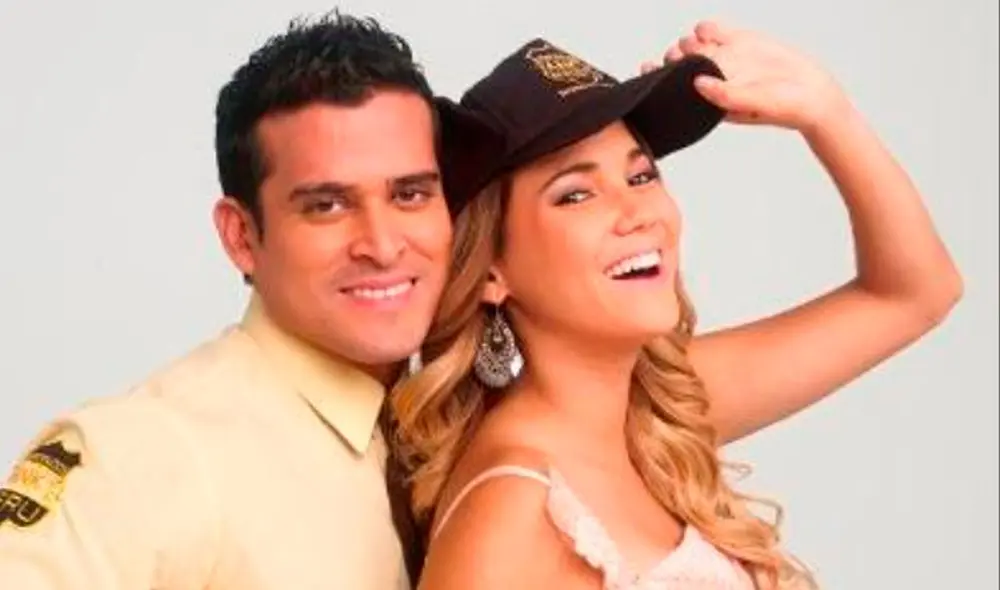 Christian Domínguez y María Grazia Gamarra recordaron la telenovela Mi amor el wachimán, que protagonizaron en 2012. Foto: Facebook