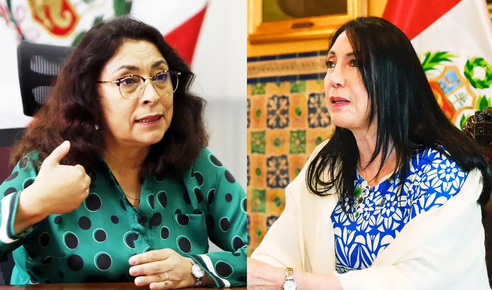 De acuerdo con las declaraciones de Elizabeth Astete, en una reunión que tuvo lugar el pasado 11 de febrero, la primera ministra, Violeta Bermúdez, le habría pedido no involucrar al primer mandatario. Foto: composición/La República, difusión
