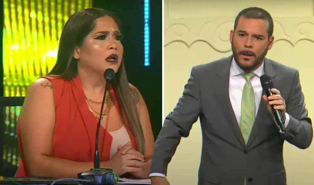 Katia Palma pidió a su colega concentrarse en su función. “Somos jurados, el jurado opina, el conductor conduce”. Foto: composición captura Latina
