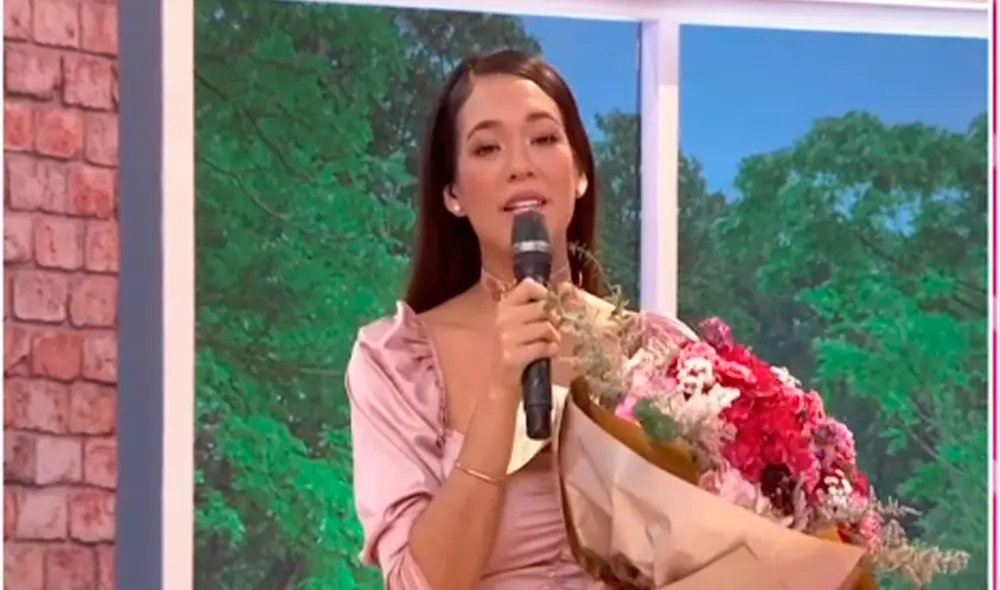 Jazmín Pinedo tuvo una emotiva despedida en el set del programa En boca de todos. Foto: captura América TV