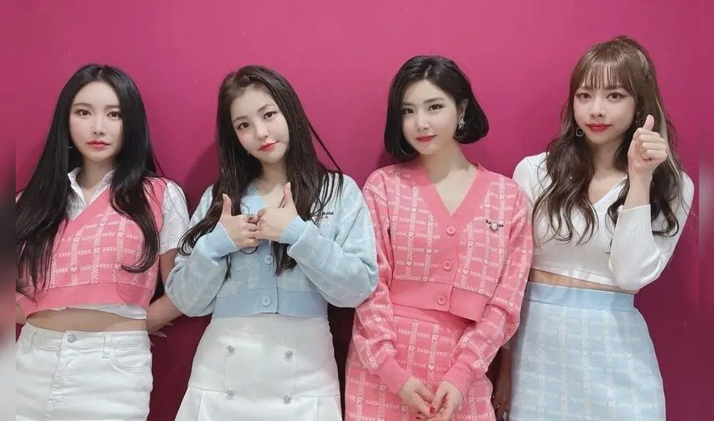 Actual alineación de Brave Girls, grupo K-pop que ha logrado su primer win a 10 años de su debut. Foto: Brave Entertainment