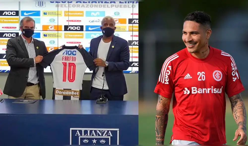 Farfán espera jugar con Paolo Guerrero en Alianza Lima. Foto: Alianza Lima