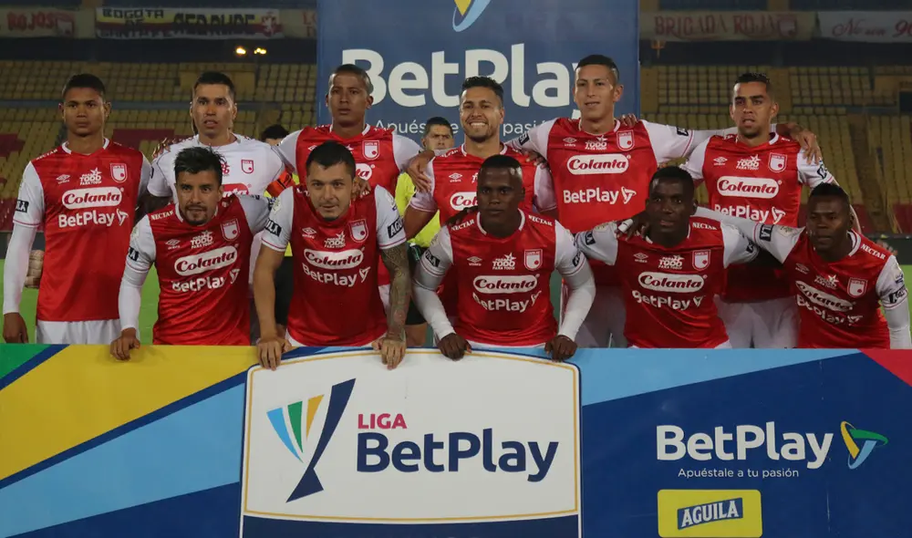 Independiente Santa Fe ganó sin problemas a Once Caldas en la liga colombiana. Foto: Twitter Independiente Santa Fe ganó sin problemas a Once Caldas en la liga colombiana. Foto: Twitter