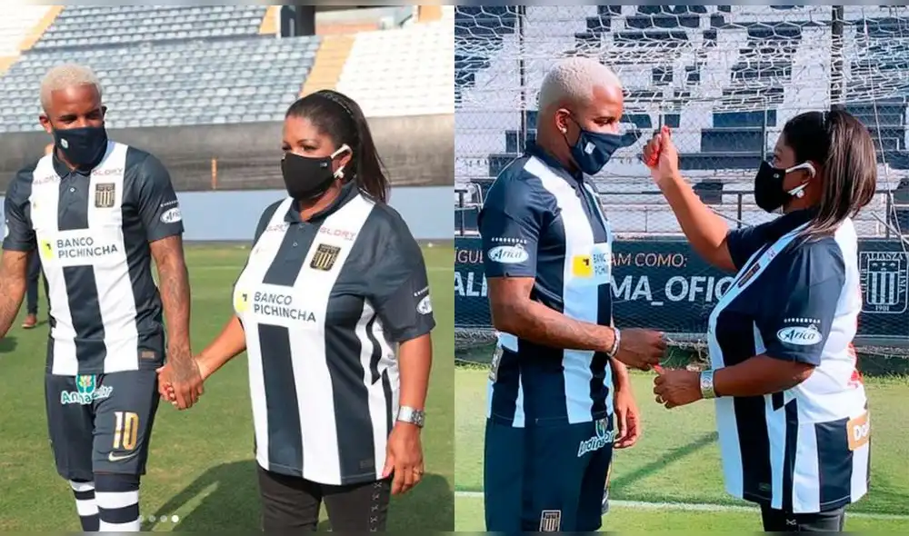 Jefferson Farfán estuvo acompañado de su madre en la presentación. Foto: Instagram/Farfán