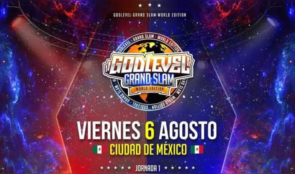 God Level, certamen que organiza este tipo de eventos, confirmó que la primera jornada de su edición Grand Slam se disputará en Ciudad de México. Foto: God Level