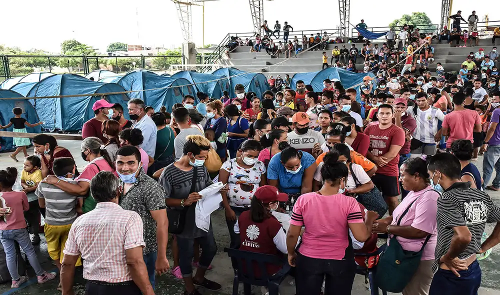 Colombia solicitó nuevamente a la comunidad internacional que apoye con más recursos ante la gran cantidad de migrantes provenientes de Venezuela. Foto: AFP Colombia solicitó nuevamente a la comunidad internacional que apoye con más recursos ante la gran cantidad de migrantes provenientes de Venezuela. Foto: AFP