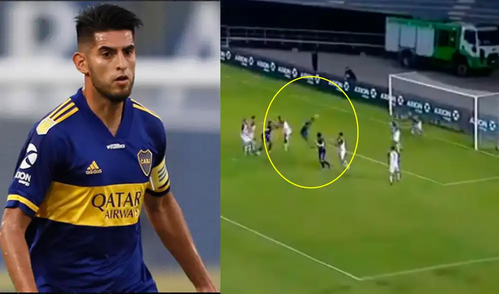 Carlos Zambrano fue titular en el partido de Boca Juniors ante Defensores de Belgrano. Foto: captura de TyC Sports Carlos Zambrano fue titular en el partido de Boca Juniors ante Defensores de Belgrano. Foto: captura de TyC Sports