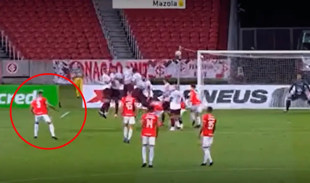 En agosto de 2020, Paolo Guerrero sufrió una fuerte lesión en la rodilla que lo dejó fuera de las canchas por más de seis meses. Foto: captura de SporTV