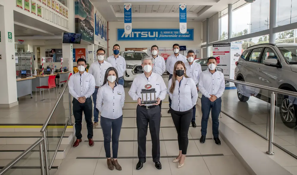 Concesionario gana premio a la excelencia. Foto: Mitsui Arequipa