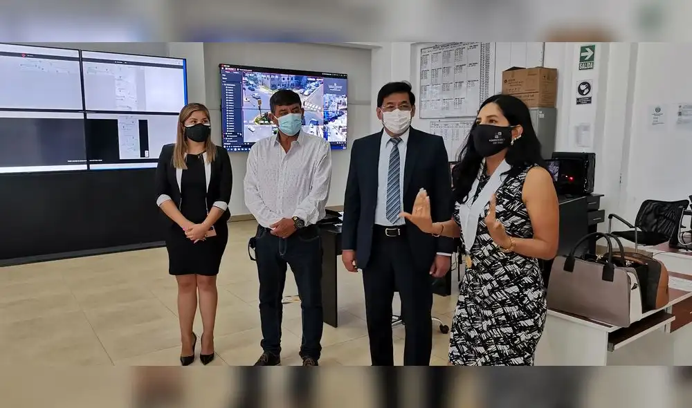 Representantes de la Corte Superior y la comuna lanzaron aplicación. Foto: MPT