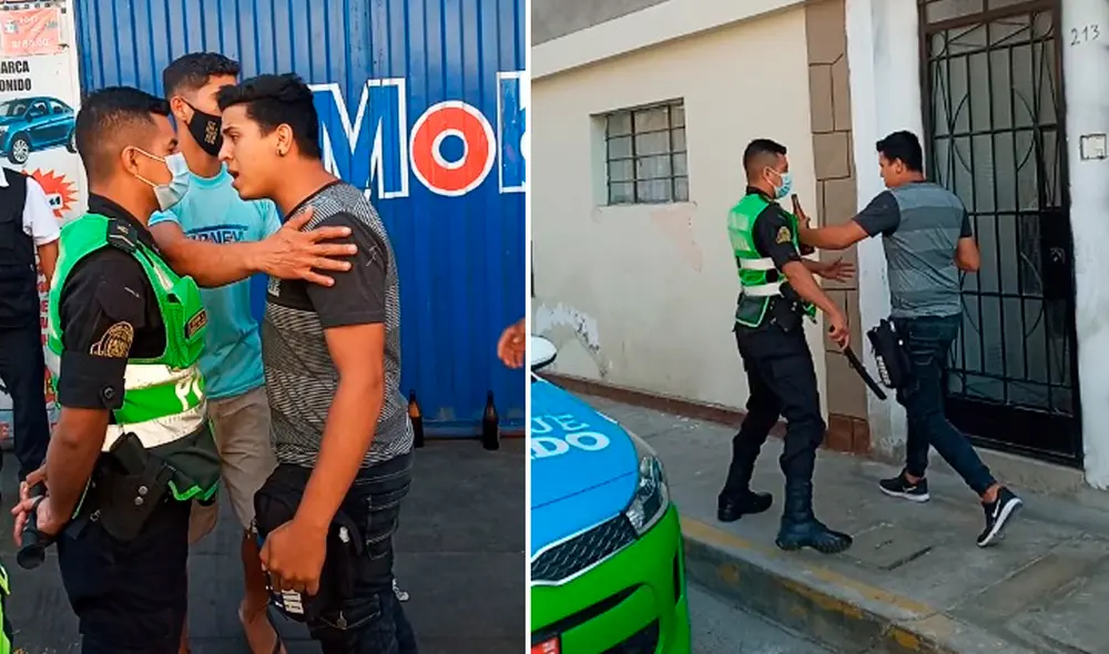 Sujeto fue trasladado a la comisaría del sector para las investigaciones del caso. Foto: Municipalidad de Surco