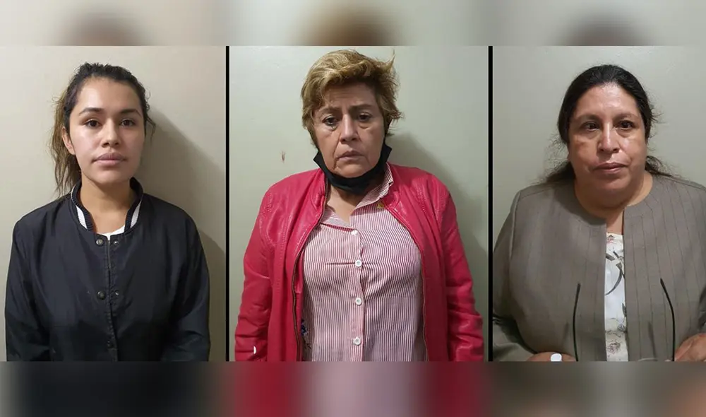 Mujeres fueron detenidas, acusadas de chantaje en agravio de un candidato al Congreso. Foto: PNP Mujeres fueron detenidas, acusadas de chantaje en agravio de un candidato al Congreso. Foto: PNP