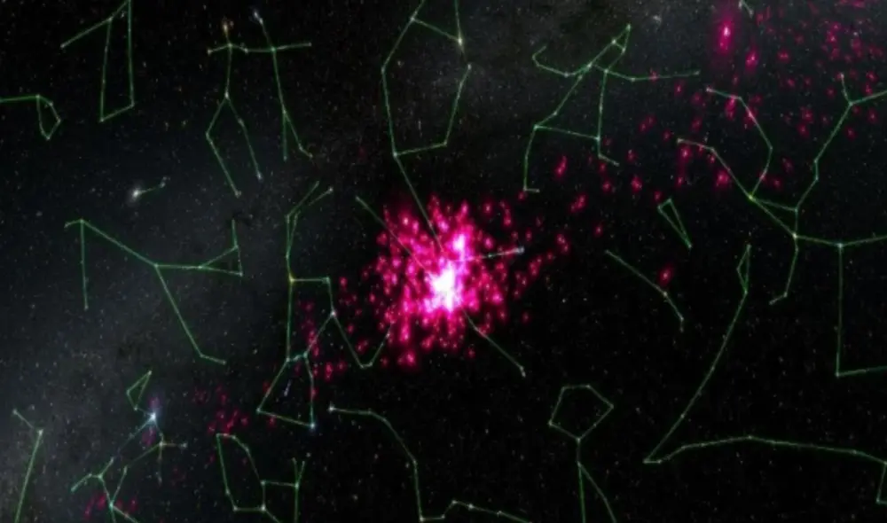 Híades, el cúmulo estelar abierto más cercano al sistema solar, a 152 años luz, en la constelación de Tauro. Foto: ESA / GAIA / DPAC
