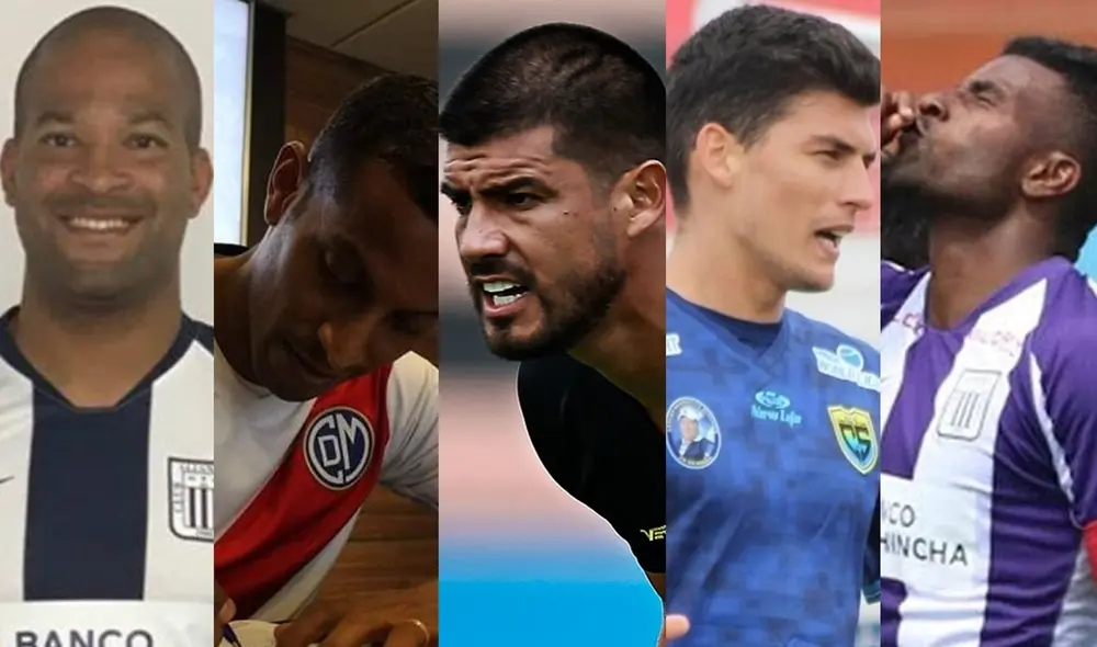 Futbolistas sin equipo a poco de cerrarse el libro de pases en la Liga 1 Betsson. Foto: composición GLR