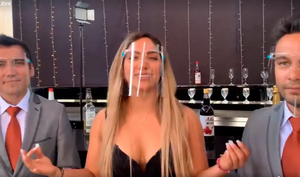 Isabel Acevedo expresó su emoción por participar en el videoclip de una nueva canción. Foto: captura Zona Libre Facebook