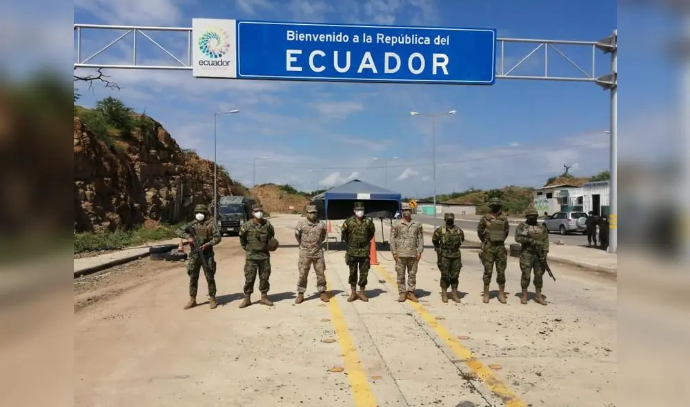 Militares peruanos cumplen labor en la línea de frontera. Foto: difusión