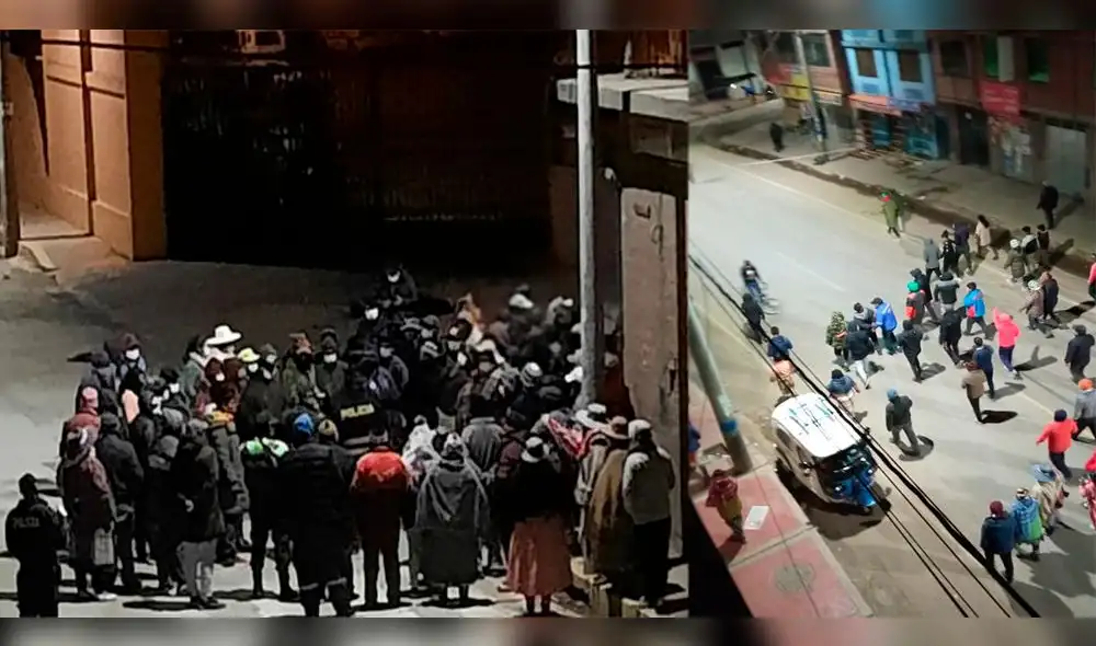 Pobladores salieron a las calles para perseguir a los presuntos ladrones. Foto: Composición La República.