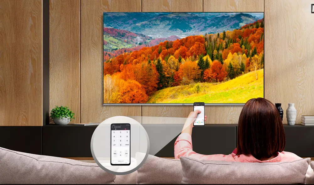 Ya no es necesario comprar un control remoto, puedes usar tu smartphone. Foto: LG