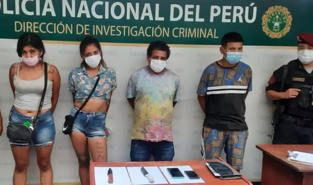 Sujetos fueron intervenidos tras una persecución del Escuadrón Verde. Foto: PNP Sujetos fueron intervenidos tras una persecución del Escuadrón Verde. Foto: PNP