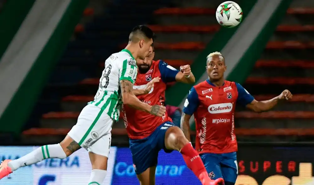 Desde el Atanasio Girardot (Medellín), Atlético Nacional y el DIM no se sacaron ventaja e igualaron 0-0. Foto: @BD_ESPN Desde el Atanasio Girardot (Medellín), Atlético Nacional y el DIM no se sacaron ventaja e igualaron 0-0. Foto: @BD_ESPN